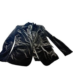 NY Collection Black Satin Lined Blazer